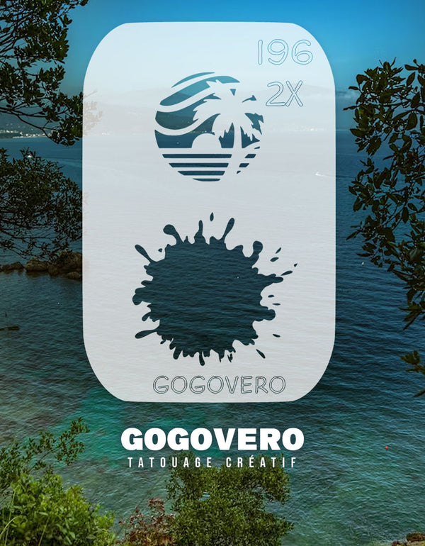 Pochoir de Coucher de Soleil Explosif