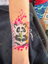 Pochoir en Mylar représentant panda gourmand qui mange un bamboo
