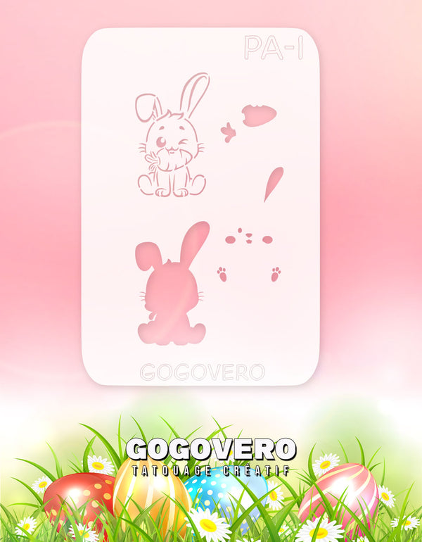 Pochoir en Mylar Lapin gourmand