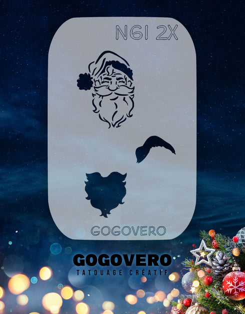 Père-Noël moustachu