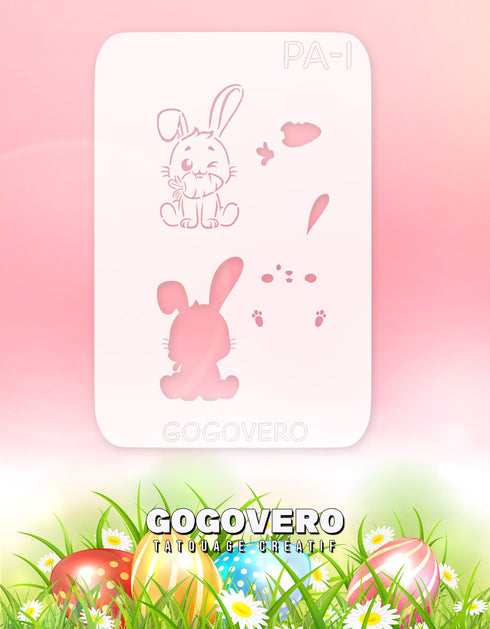 Pochoir en Mylar Lapin gourmand