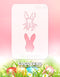 Pochoir en Mylar Lapin de Pâques