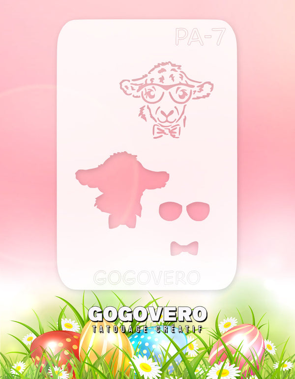 Pochoir en Mylar Mouton intello